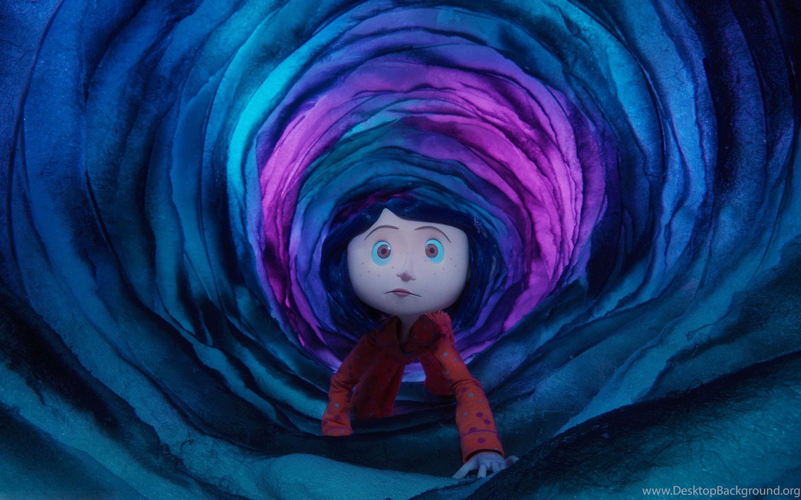 Coraline entering in the other world